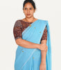 KALAMKARI BOAT NECK OPEN 10 HAND'S STREACHBLE  BLOUSE