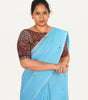 KALAMKARI BOAT NECK OPEN 10 HAND'S STREACHBLE  BLOUSE