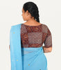 KALAMKARI BOAT NECK OPEN 10 HAND'S STREACHBLE  BLOUSE