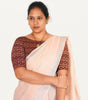 KALAMKARI BOAT NECK OPEN 10 HAND'S STREACHBLE  BLOUSE