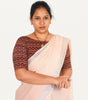 KALAMKARI BOAT NECK OPEN 10 HAND'S STREACHBLE  BLOUSE