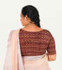 KALAMKARI BOAT NECK OPEN 10 HAND'S STREACHBLE  BLOUSE
