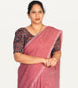 KALAMKARI BUTTA  ROUND NECK 10 INCH HANDS STRECHBLE BLOUSE
