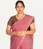 KALAMKARI V NECK SHORT HAND  STRECHBLE BLOUSE