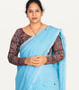 KALAMKARI ROUND NECK FULL HANDS STRECHBLE BLOUSE