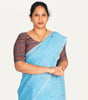KALAMKARI ROUND NECK 10 INCH HANDS STRECHBLE BLOUSE