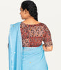 KALAMKARI BOAT NECK OPEN 10 HAND'S STREACHBLE  BLOUSE