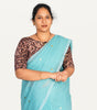 KALAMKARI BOAT NECK OPEN 10 HAND'S STREACHBLE  BLOUSE