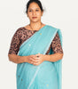 KALAMKARI BOAT NECK OPEN 10 HAND'S STREACHBLE  BLOUSE