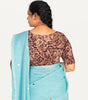 KALAMKARI BOAT NECK OPEN 10 HAND'S STREACHBLE  BLOUSE