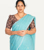 KALAMKARI BUTTA  ROUND NECK 10 INCH HANDS STRECHBLE BLOUSE