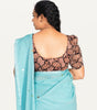 KALAMKARI BUTTA  ROUND NECK 10 INCH HANDS STRECHBLE BLOUSE