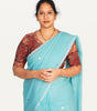 KALAMKARI V NECK 10 INCH HAND  STRECHBLE BLOUSE