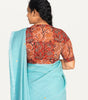 KALAMKARI V NECK 10 INCH HAND  STRECHBLE BLOUSE