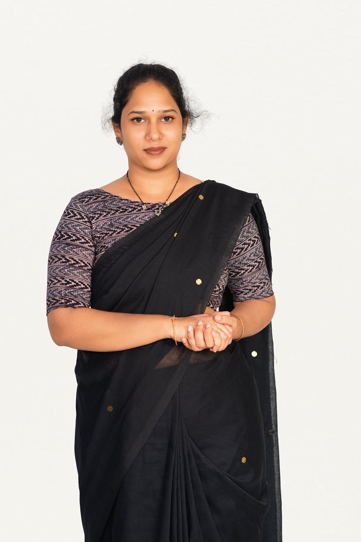 KALAMKARI BOAT NECK OPEN 10 HAND'S STREACHBLE  BLOUSE