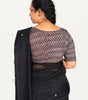 KALAMKARI BOAT NECK OPEN 10 HAND'S STREACHBLE  BLOUSE