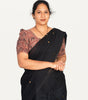 KALAMKARI BUTTA  ROUND NECK 10 INCH HANDS STRECHBLE BLOUSE
