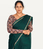 KALAMKARI ROUND NECK FULL HANDS STRECHBLE BLOUSE