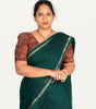 KALAMKARI BUTTA  ROUND NECK 10 INCH HANDS STRECHBLE BLOUSE