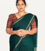 KALAMKARI BUTTA  ROUND NECK 10 INCH HANDS STRECHBLE BLOUSE