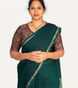 KALAMKARI V NECK 10 INCH HAND  STRECHBLE BLOUSE