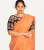 KALAMKARI BOAT NECK OPEN 10 HAND'S STREACHBLE  BLOUSE