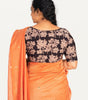 KALAMKARI BOAT NECK OPEN 10 HAND'S STREACHBLE  BLOUSE