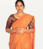 KALAMKARI ROUND NECK 10 INCH HANDS STRECHBLE BLOUSE