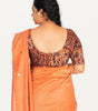 KALAMKARI ROUND NECK 10 INCH HANDS STRECHBLE BLOUSE