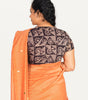 KALAMKARI V NECK SHORT HAND  STRECHBLE BLOUSE