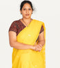 KALAMKARI V NECK SHORT HAND  STRECHBLE BLOUSE