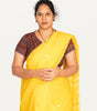 KALAMKARI V NECK SHORT HAND  STRECHBLE BLOUSE