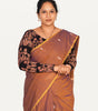KALAMKARI ROUND NECK FULL HANDS STRECHBLE BLOUSE