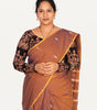 KALAMKARI ROUND NECK FULL HANDS STRECHBLE BLOUSE