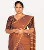 KALAMKARI BUTTA  ROUND NECK 10 INCH HANDS STRECHBLE BLOUSE
