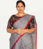 KALAMKARI BOAT NECK OPEN 10 HAND'S STREACHBLE  BLOUSE