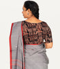 KALAMKARI BOAT NECK OPEN 10 HAND'S STREACHBLE  BLOUSE