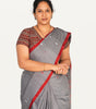 KALAMKARI V NECK SHORT HAND  STRECHBLE BLOUSE