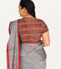 KALAMKARI V NECK SHORT HAND  STRECHBLE BLOUSE