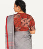 KALAMKARI V NECK 10 INCH HAND  STRECHBLE BLOUSE