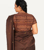 KALAMKARI V NECK SHORT HAND  STRECHBLE BLOUSE