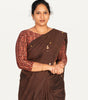 KALAMKARI BOAT NECK OPEN 3/4  HAND'S STREACHBLE  BLOUSE