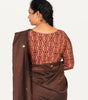 KALAMKARI BOAT NECK OPEN 3/4  HAND'S STREACHBLE  BLOUSE