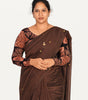 KALAMKARI ROUND NECK FULL HANDS STRECHBLE BLOUSE