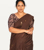 KALAMKARI ROUND NECK 10 INCH HANDS STRECHBLE BLOUSE