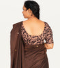 KALAMKARI ROUND NECK 10 INCH HANDS STRECHBLE BLOUSE