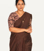 KALAMKARI V NECK 10 INCH HAND  STRECHBLE BLOUSE