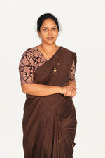 KALAMKARI V NECK 10 INCH HAND  STRECHBLE BLOUSE