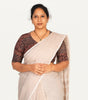KALAMKARI V NECK 10 INCH HAND  STRECHBLE BLOUSE