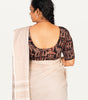 KALAMKARI BUTTA  ROUND NECK 10 INCH HANDS STRECHBLE BLOUSE